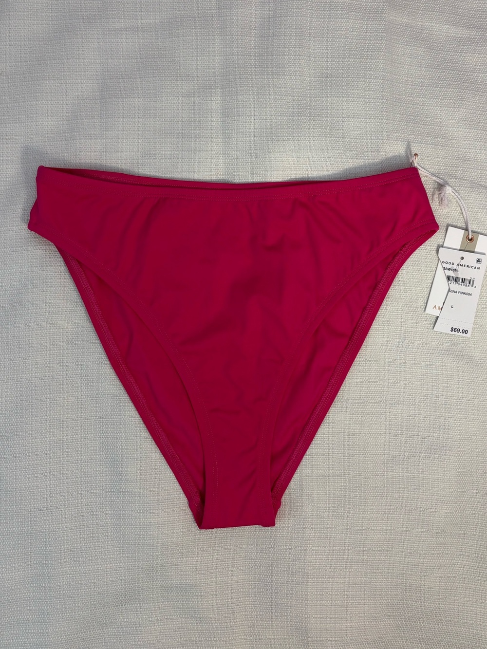 Good American High Rise Bikini Bottom Sz Large NWT -